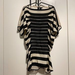 Twelve by Twelve Semi-Transparent Black/Gold Tunic